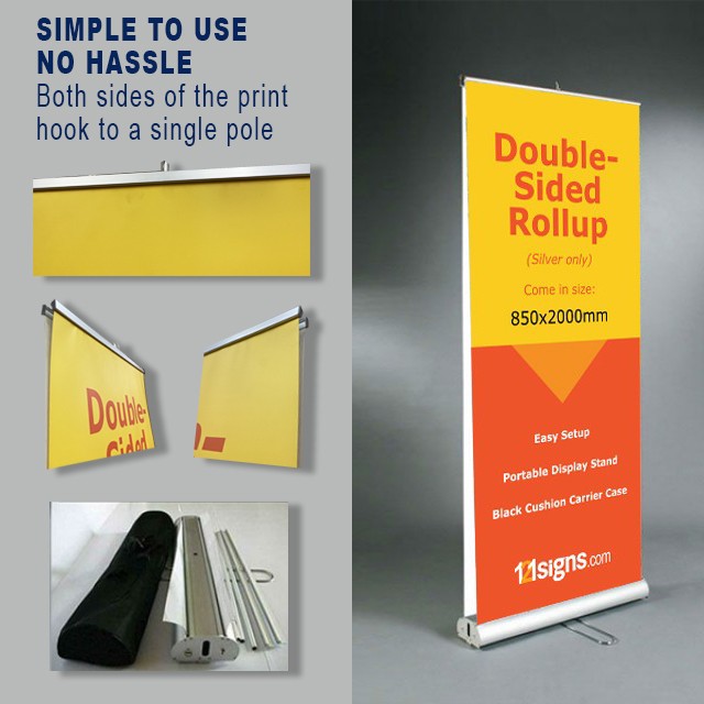 Roll up store stand