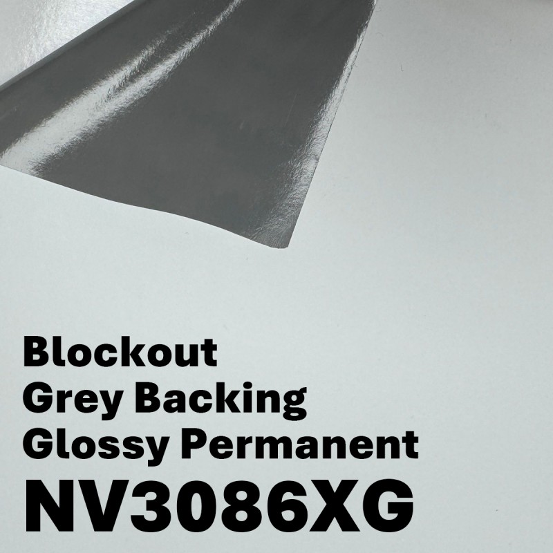 NV™ Block-Out Permanent Vinyl Sticker (Grey Backing) (NV3086XG) - Glossy