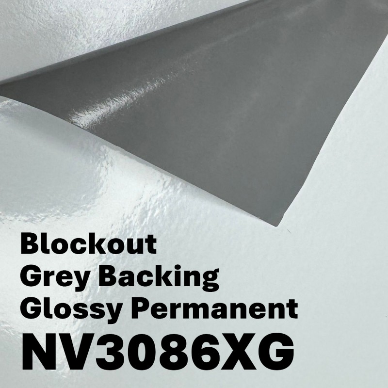 NV™ Block-Out Permanent Vinyl Sticker (Grey Backing) (NV3086XG) - Glossy