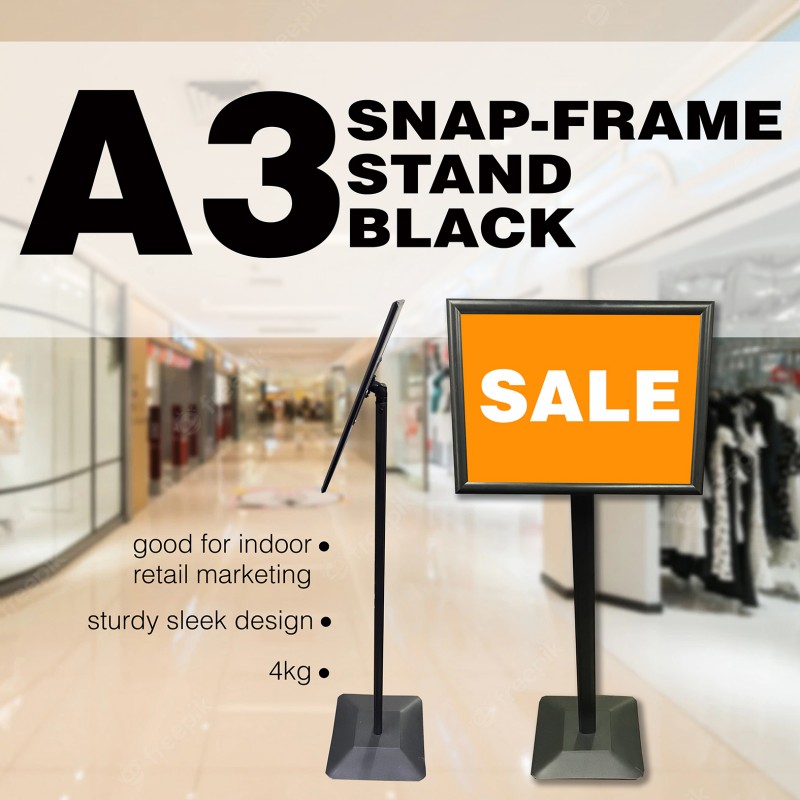 A3 Snap Frame Stand - BLACK