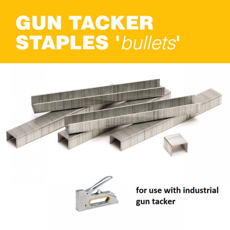 Gun Tacker Staples 'Bullets' - 8mm(5/16-Inch)