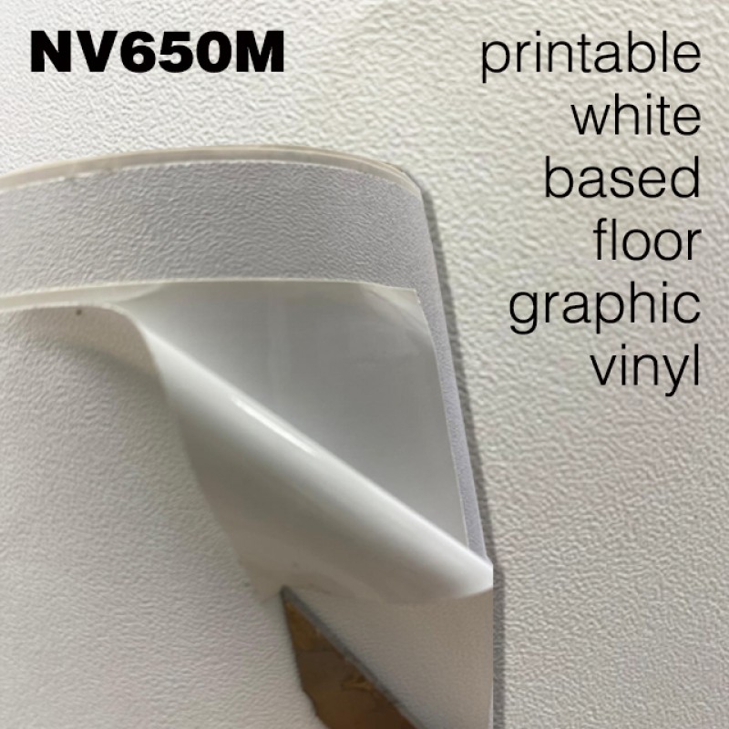 NV™ FLOOR-MARK (NV650M) - Direct Print Floor Graphic Vinyl - White Matt