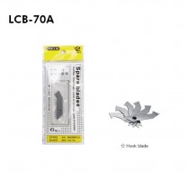 Acrylic / Plastic Cutter Spare Blade (LCB-70A) - 1box=10packs (60pcs)