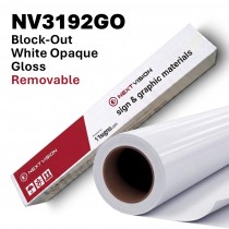 NV™ Block-Out Vinyl Sticker (White Opaque Removable) (NV3192GO) - Glossy