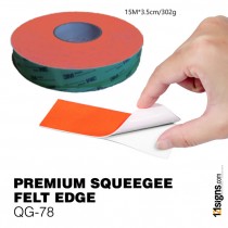Premium Squeegee Felt Edge - QG-78-01 Orange