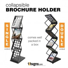 Brochure Holder Stand - BLACK - A4 Size