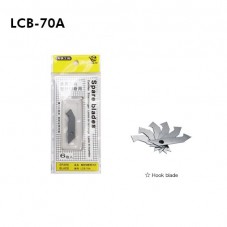 Acrylic / Plastic Cutter Spare Blade (LCB-70A) - 1box=10packs (60pcs)