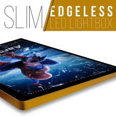 SLIM Edgeless LED Lightbox - GOLD - A0