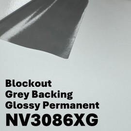 NV™ Block-Out Permanent Vinyl Sticker (Grey Backing) (NV3086XG) - Glossy