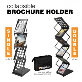 Brochure Holder Stand - BLACK - A4 Size