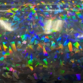 NV Adhesive Film - Cracked Glass Holographic (SH-TL-09) [NP]