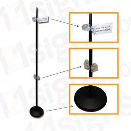 Clear-Clip Stand - BLACK
