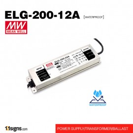 LED - MEANWELL AC-DC Single output LED Driver Mix Mode (ELG-200-12A)
