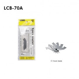 Acrylic / Plastic Cutter Spare Blade (LCB-70A) - 1box=10packs (60pcs)