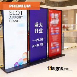 Premium Slot Airport Stand - BLACK