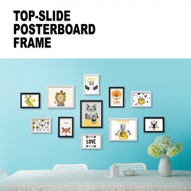 Top-Slide Posterboard Snap Frame (with corner caps)