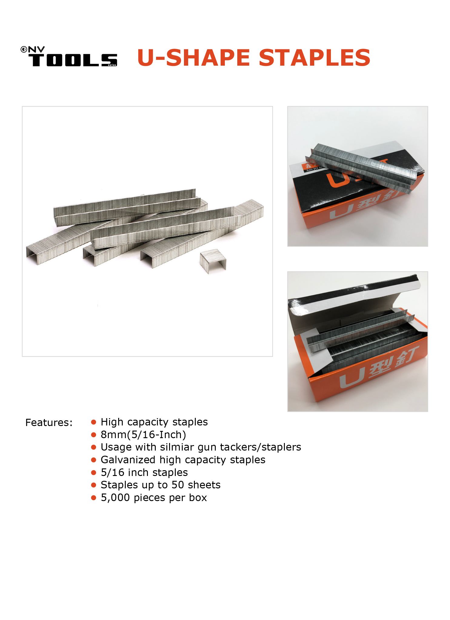 Gun Tacker Staples Bullets 8mm 5 16 Inch Mei Gong 121signs